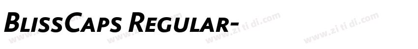 BlissCaps Regular字体转换 BlissCaps Regular字体转换